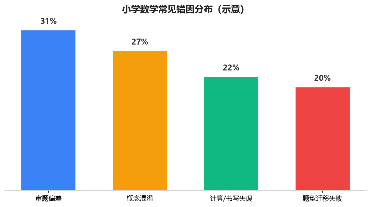 常见错因分布（示意）